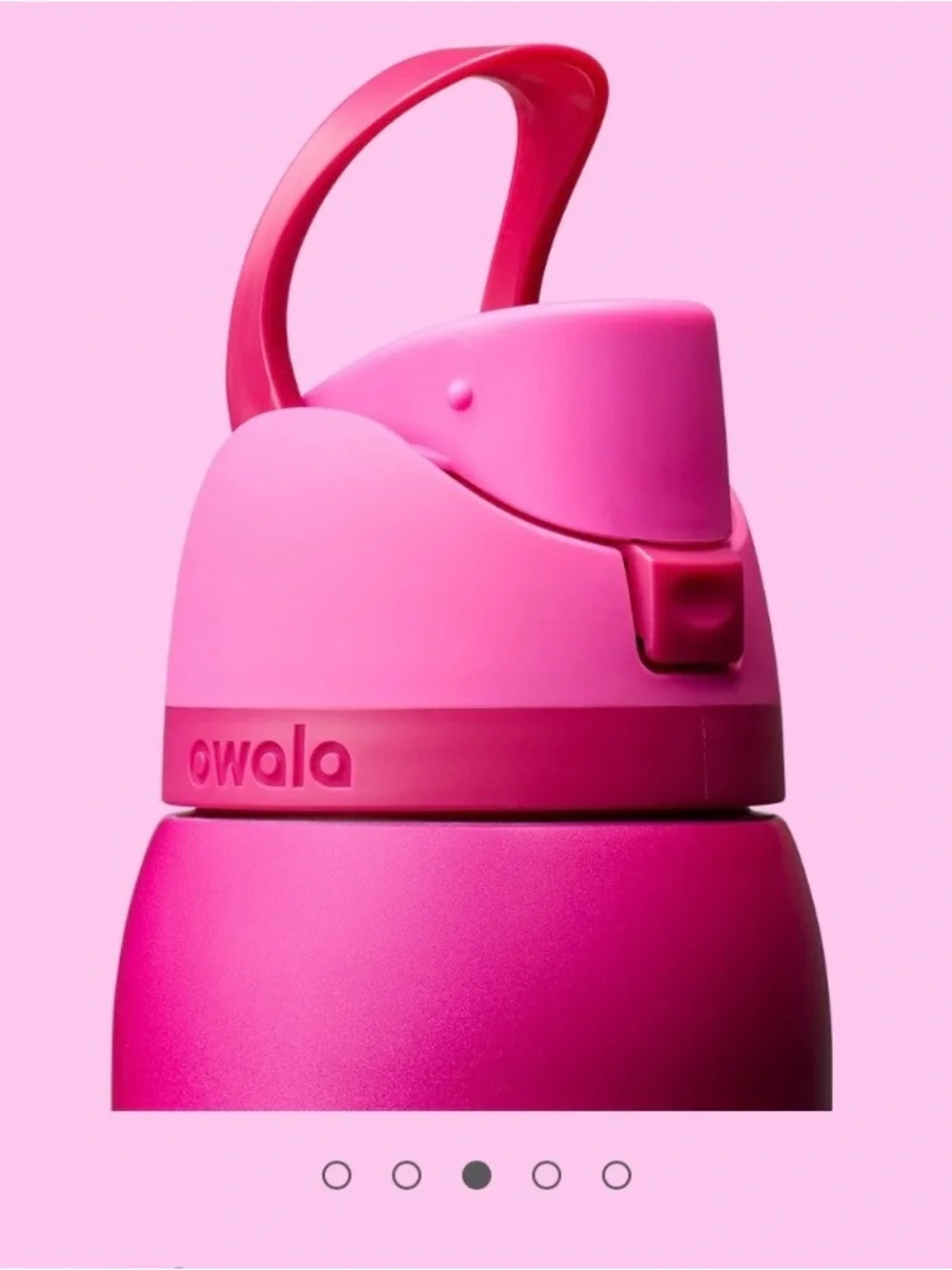 Owala.32.0z Insulated Leak-Proof Water Bottle with Built-In Straw — Magenta Pink